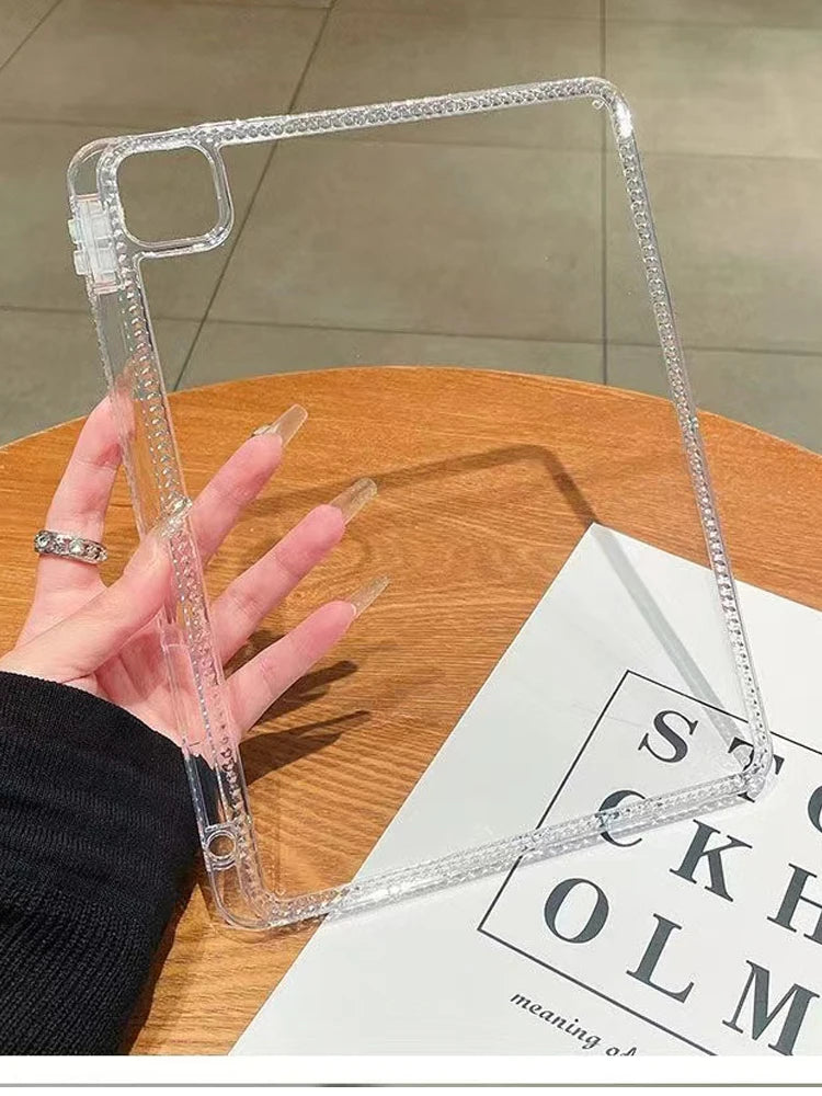 Acrylic Case For ipad Pro air A16 11 13 2025 12.9 10.5 Cover iPad 4th 5th 10th 10.9 9.7 Clear Hard Funda iPad 7th 8th 9th 10.2