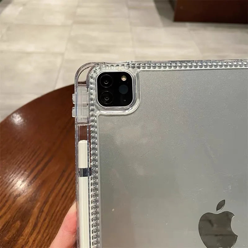 Acrylic Case For ipad Pro air A16 11 13 2025 12.9 10.5 Cover iPad 4th 5th 10th 10.9 9.7 Clear Hard Funda iPad 7th 8th 9th 10.2