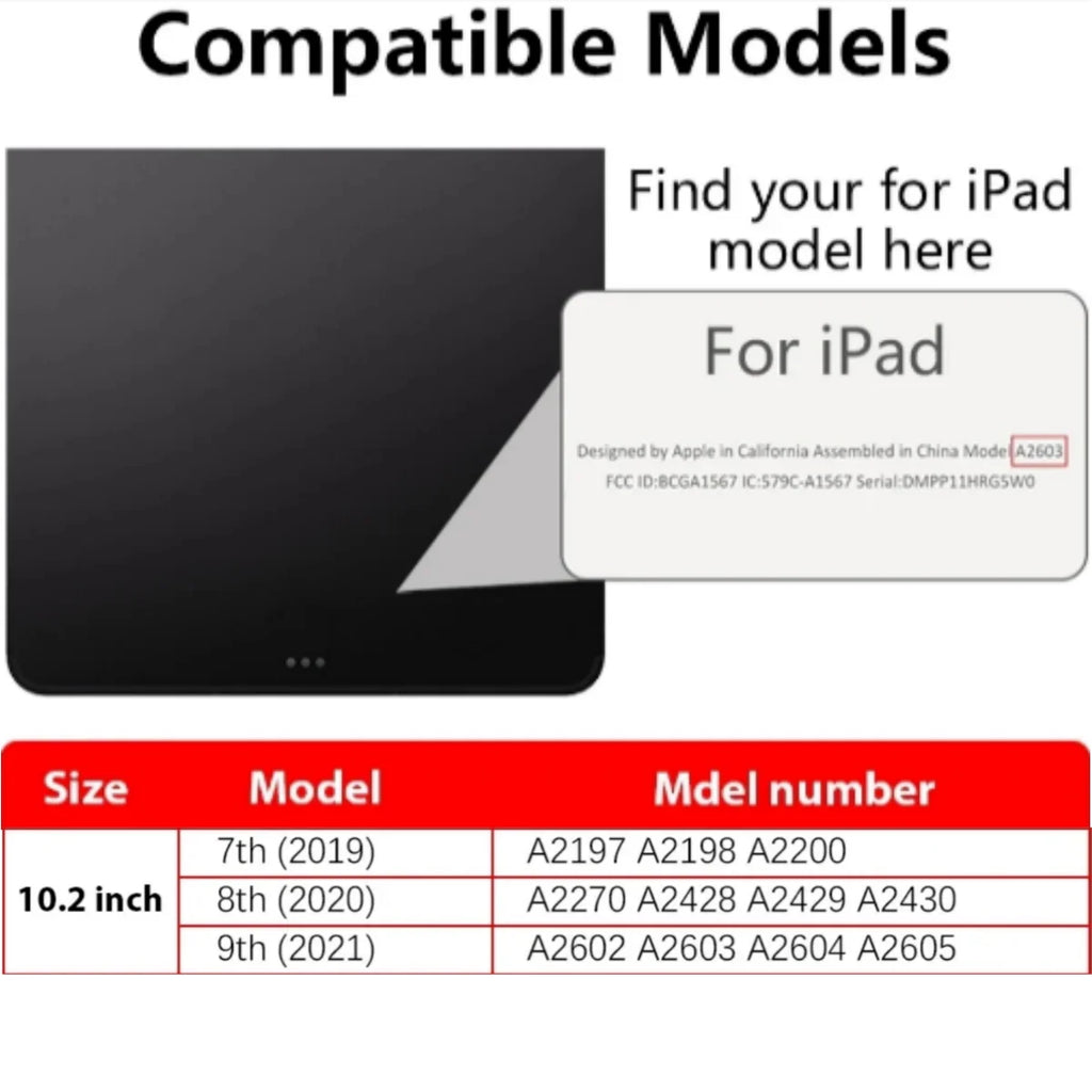 For iPad 10.2 2021 8th 7th 9th Generation Magnetic Smart Cover For iPad 10.2 2019 2020 2021 with Pencil Holder Tablet Cover