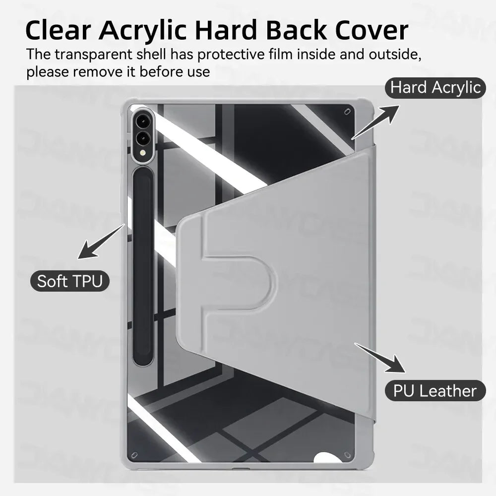 For samsung galaxy tab A9 plus case s6 lite 10.4 S7/S8/S9 11" S9FE S10FE(2025) 10.9in for A8 10.5in S7+/S8+/S9+/S10+ 12.4in Case