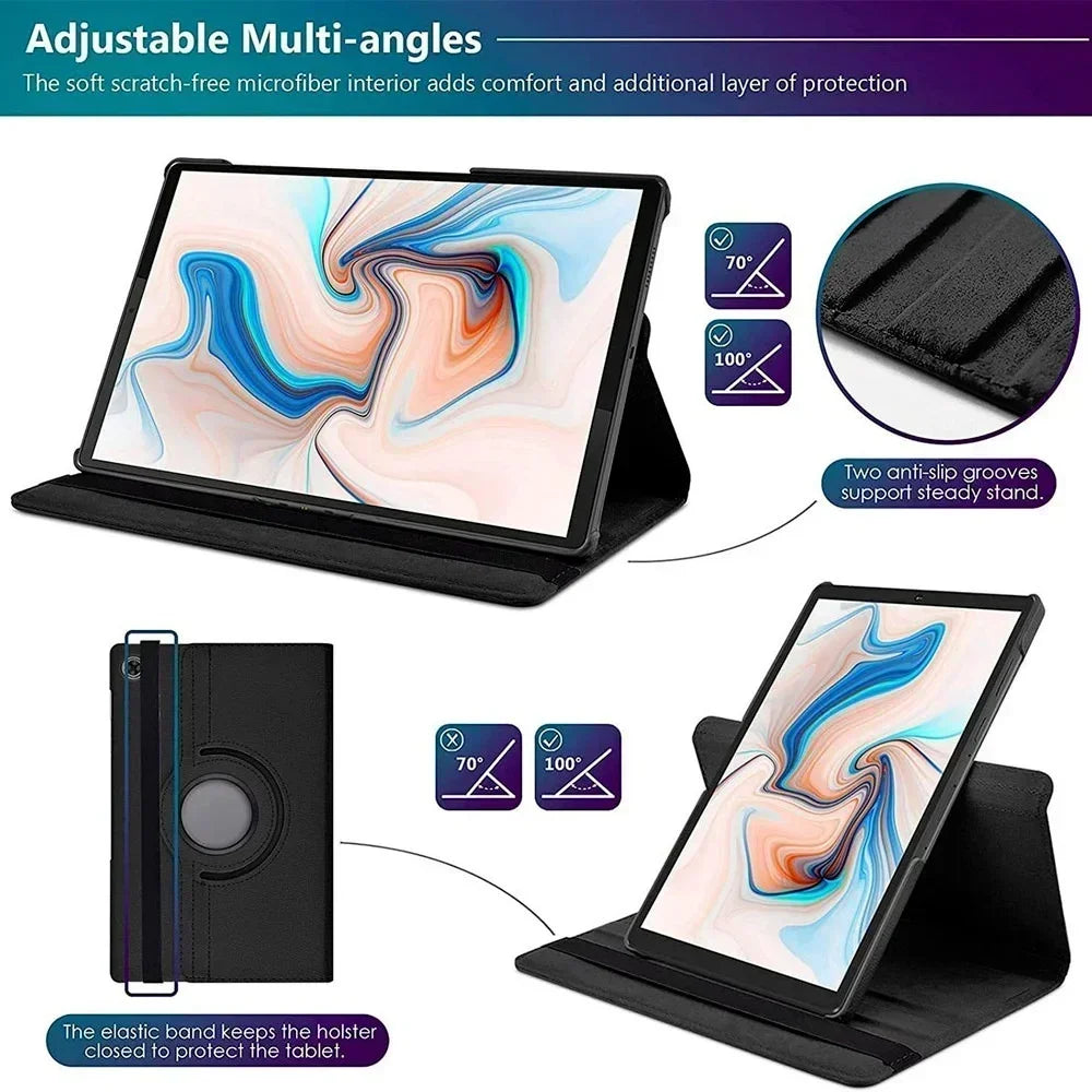 Case For Samsung Galaxy Tab A9 Plus 11” Tablet Cover SM-X210/X215/X216/X218 for Galaxy Tab A11 2025 360 Degree Rotating Leather