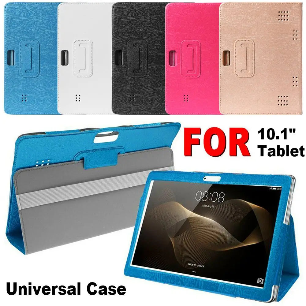 10.1 inch Colorful Universal Tablet Case Leather Flip Stand Cover For Samsung Huawei Amazon Android Tablet