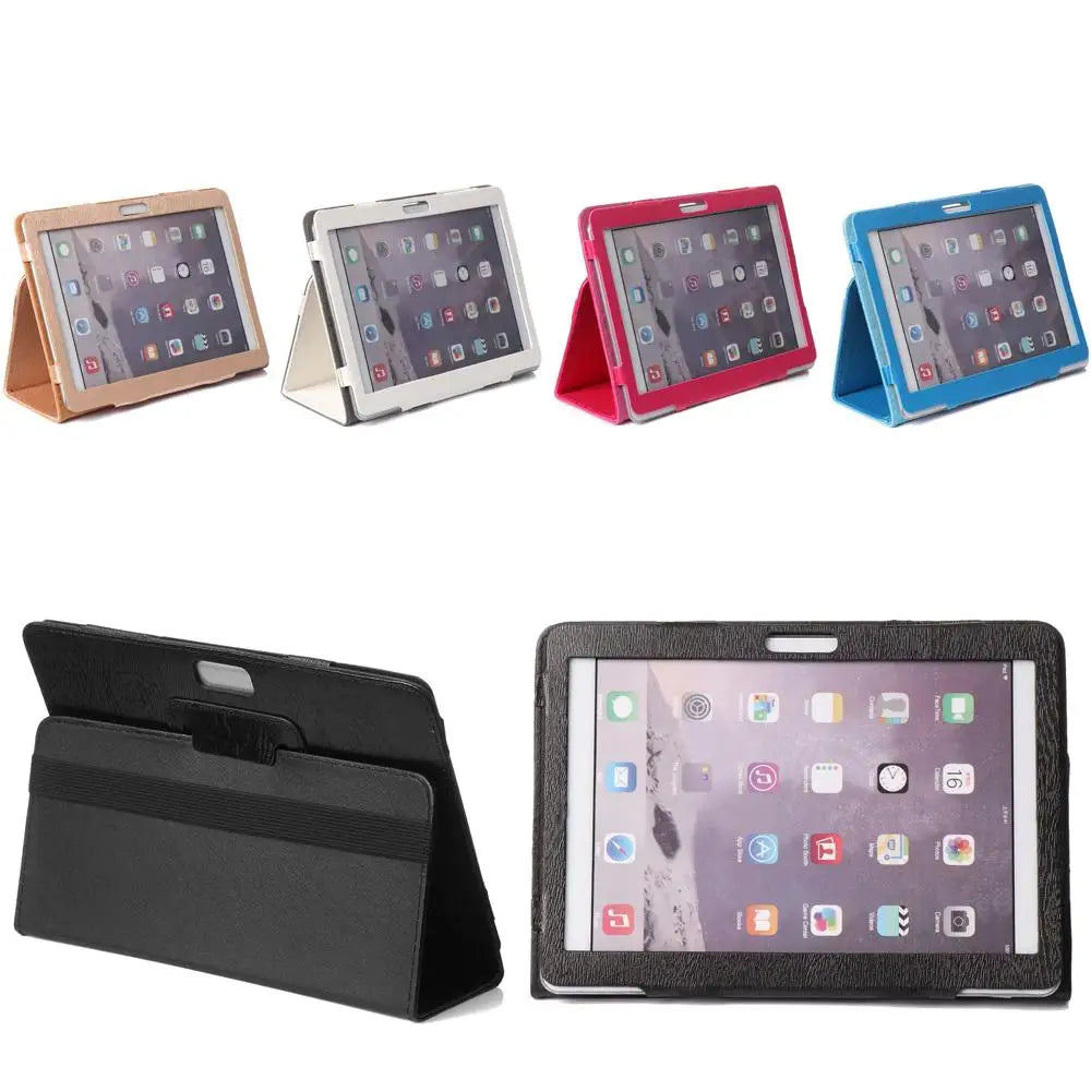 10.1 inch Colorful Universal Tablet Case Leather Flip Stand Cover For Samsung Huawei Amazon Android Tablet