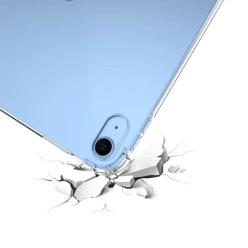 Transparent TPU Case For iPad 11 10.9inch 2022 2025 10th 11th Generation A2696 A2757 A3354 A3356 A3355 A16 11"Silicon Soft Cover