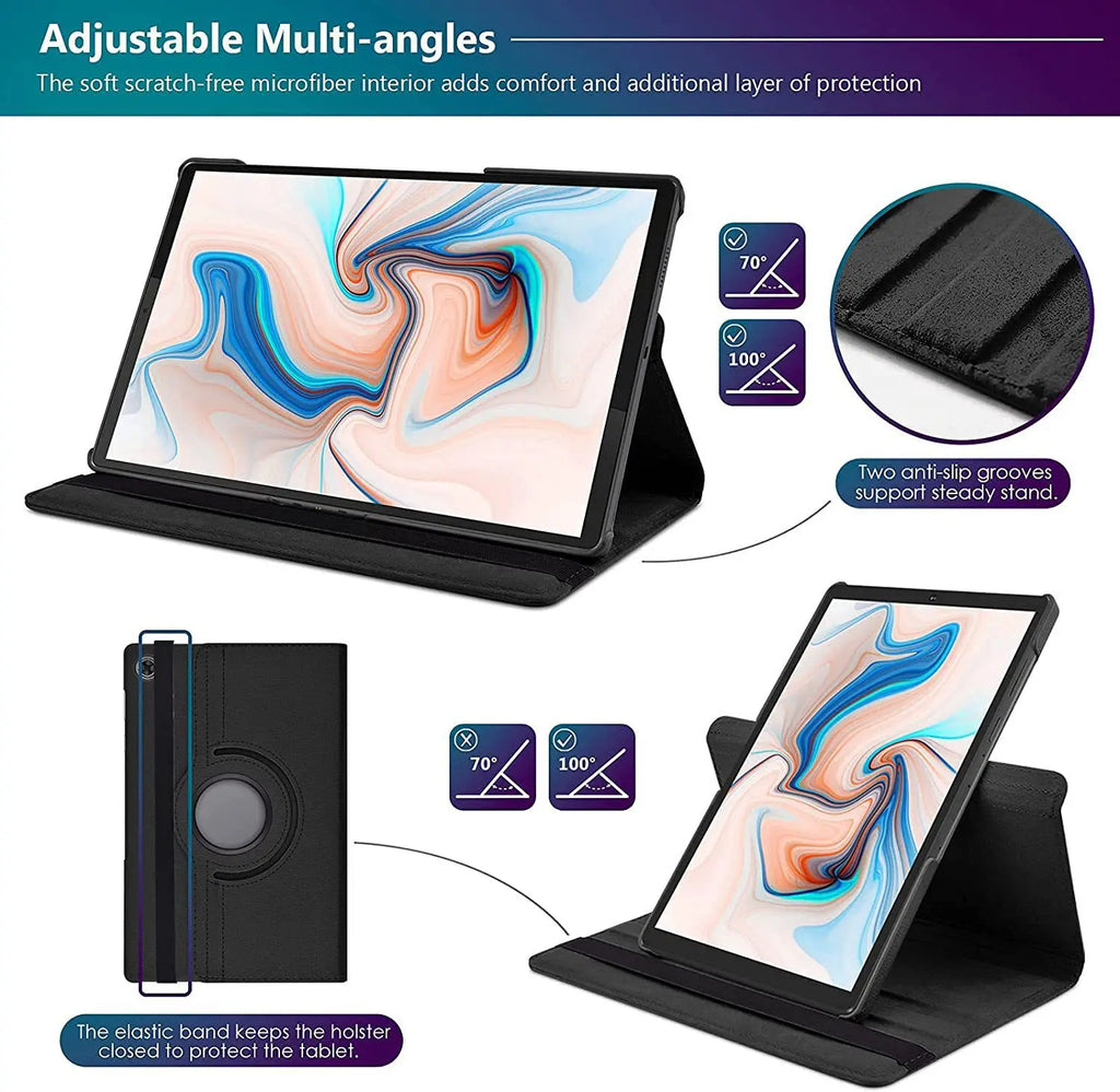 Case For Samsung Galaxy Tab A9 Plus 11” Tablet Cover SM-X210/X215/X216/X218 for Galaxy Tab A11 2025 360 Degree Rotating Leather