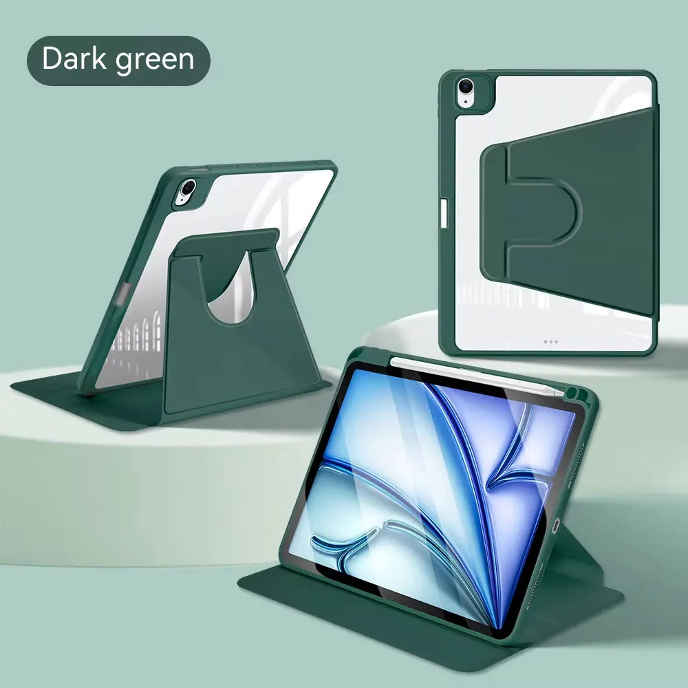 360° Rotation Cover For iPad Air 11 M2 Case for Air 5/4 iPad 10th Gen 10.9in Mini 6 7/8/9th 10.2in Pro 11 12.9 13 Tablet Cover