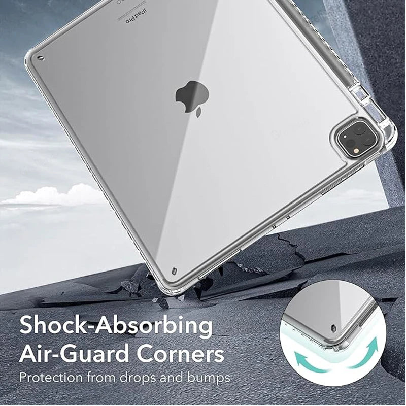 Acrylic Case For ipad Pro air A16 11 13 2025 12.9 10.5 Cover iPad 4th 5th 10th 10.9 9.7 Clear Hard Funda iPad 7th 8th 9th 10.2