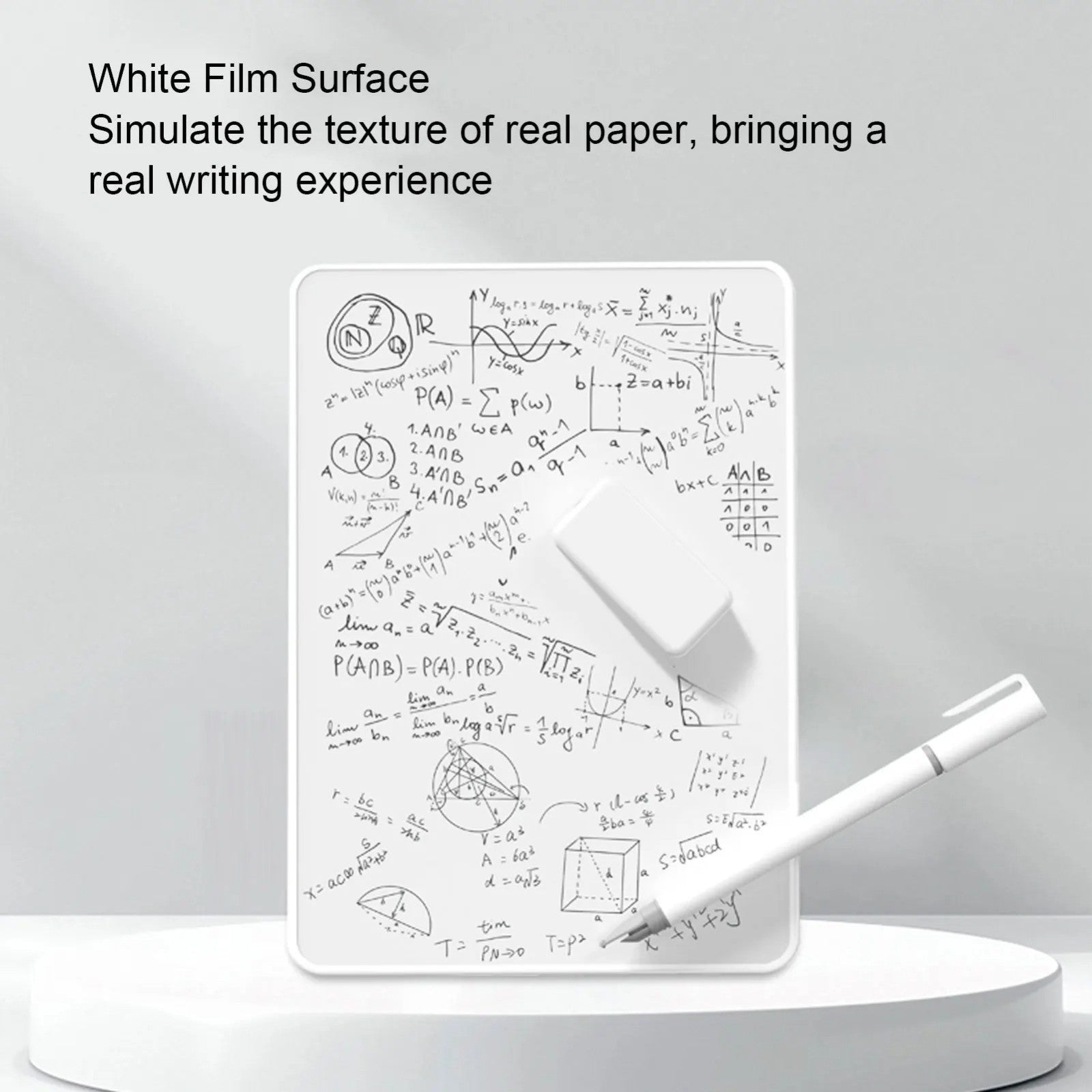 Magnetic Writing Board A4- Partially/Selective Erasable Drawing Board- 0.8mm Pen