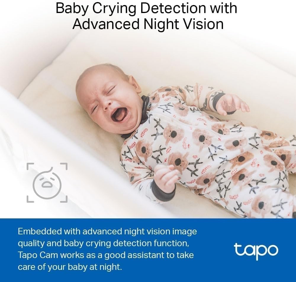 Tapo TC60 Indoor Camera House Security Camera, Wifi Camera, No Monthly Fee, AI D