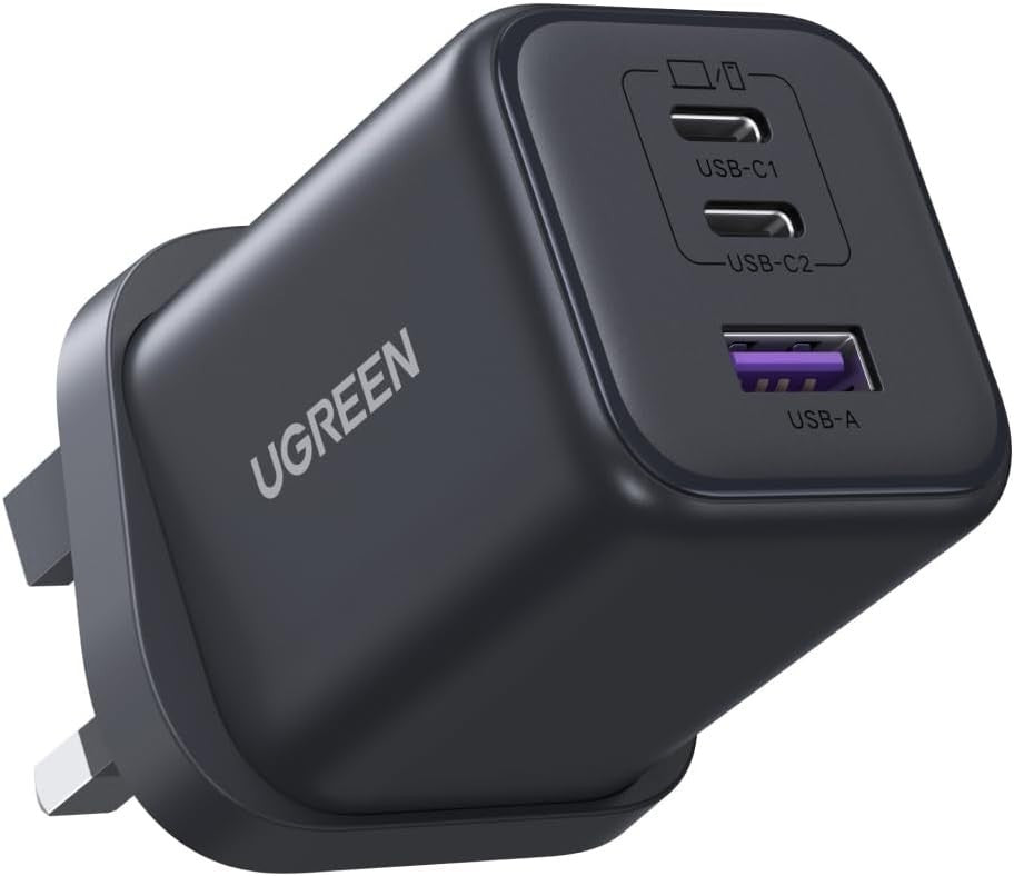 UGREEN USB C Charger Plug, 45W 3-Port USB Fast Charger