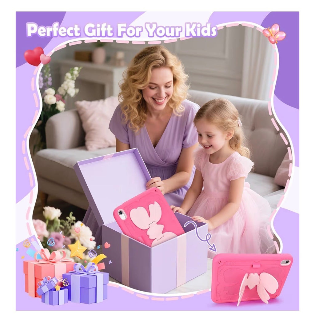 iPad (A16) 11th/10th Generation Case 2025 11inch/ 2022 10.9inch butterfly kids