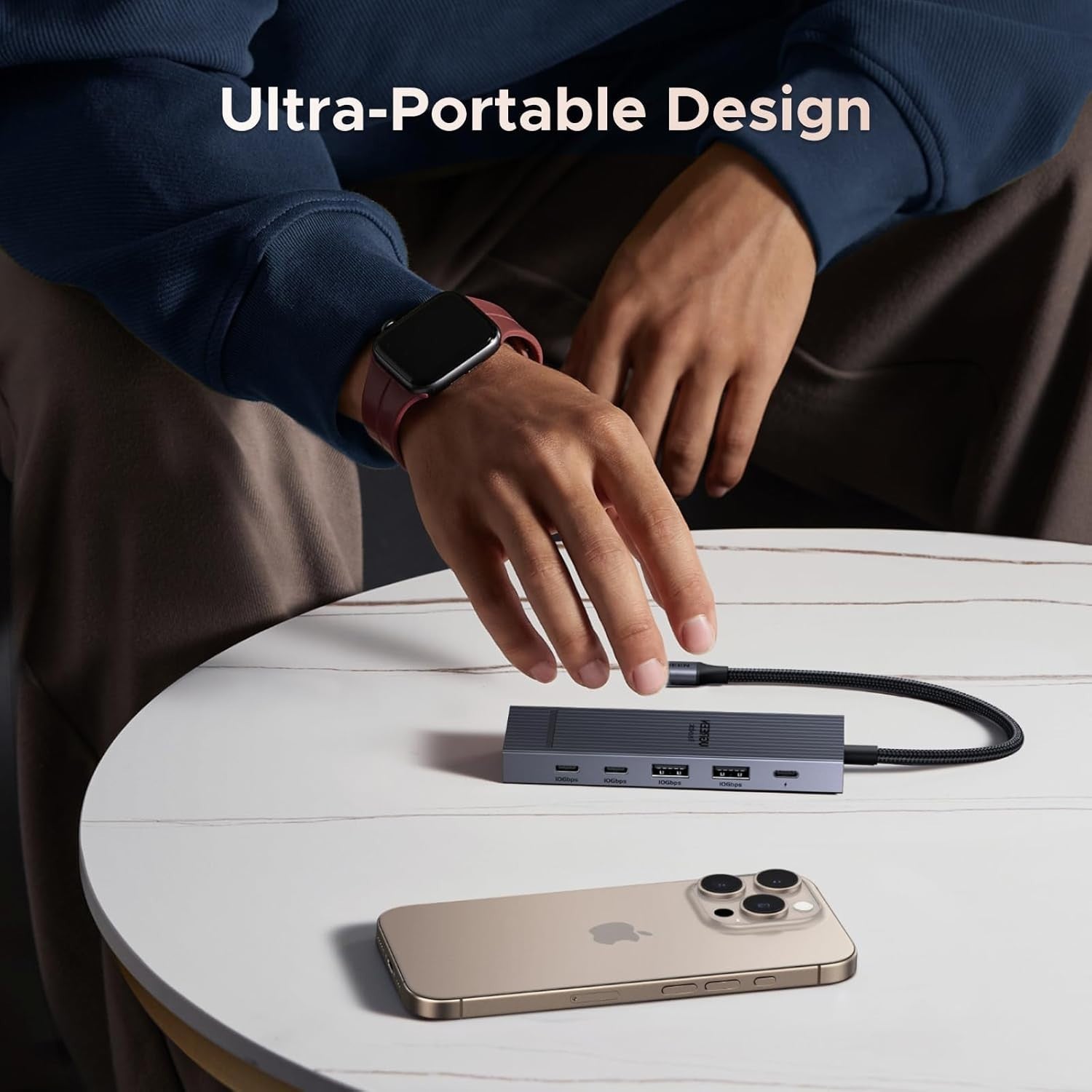 UGREEN USB C Hub, Revodok Pro 106 USB-C 6-In-1 USB C Adapter, 4K@60Hz HDM