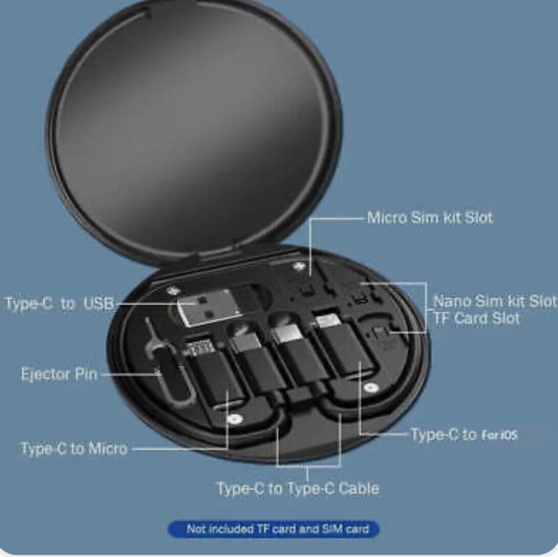 MULTIFUNCTION USB TYPE C DATA CABLE CHARGING SET MULTI ADAPTOR, ANDROID IPHONE