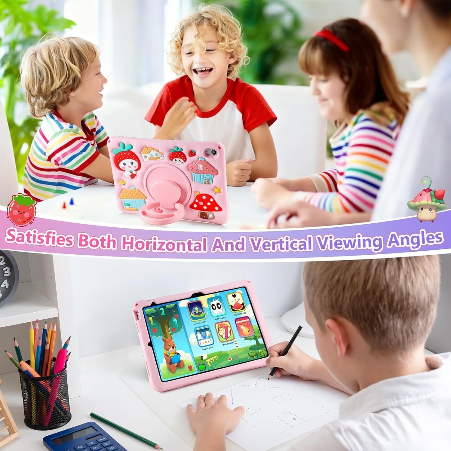 iPad (A16) 11th/10th Generation Case 2025 11inch/ 2022 10.9inch for kids/Girl