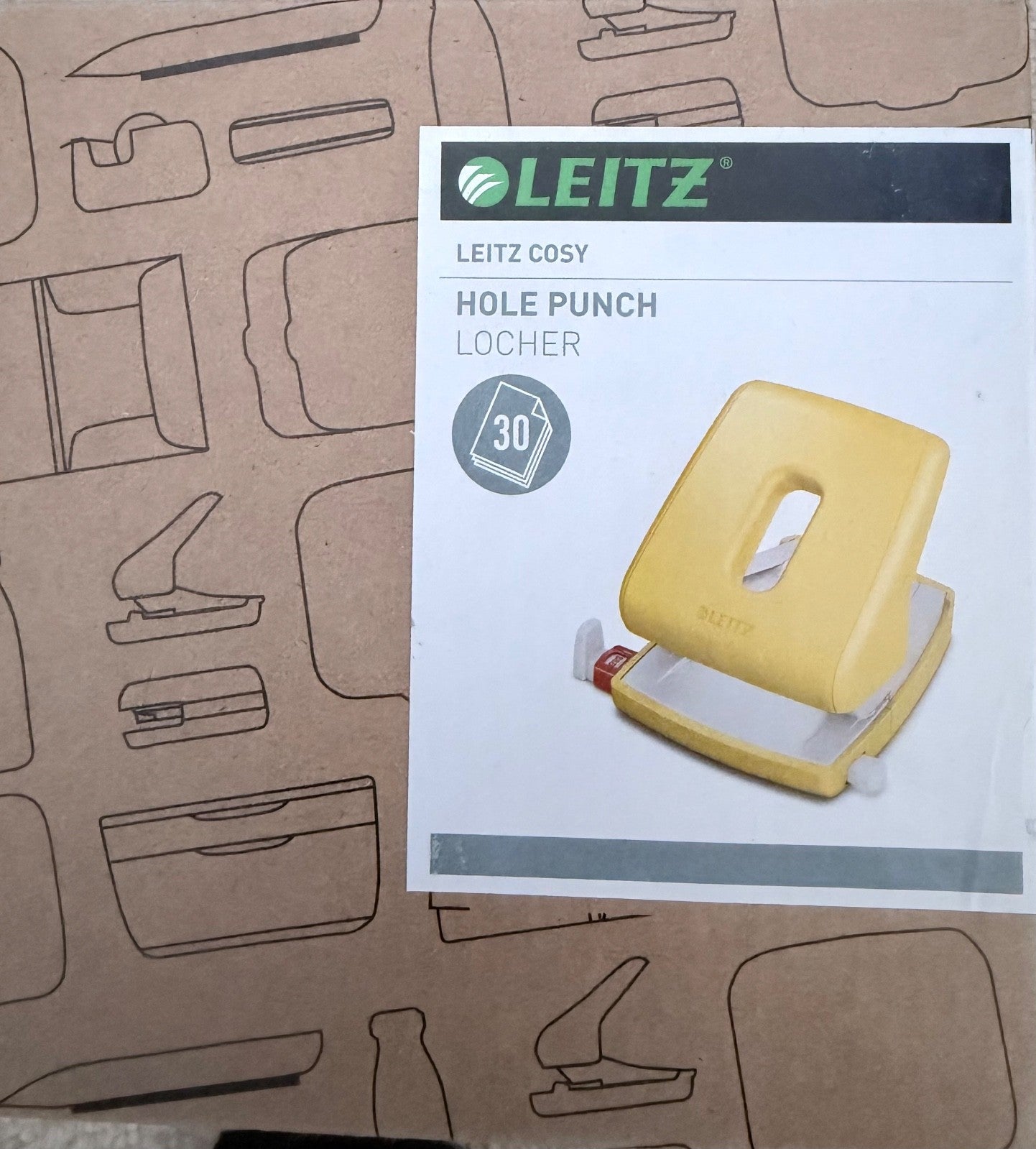 Leitz Metal Hole Punch NeXXt WOW 30 Sheet Capacity Office Desk Stationery