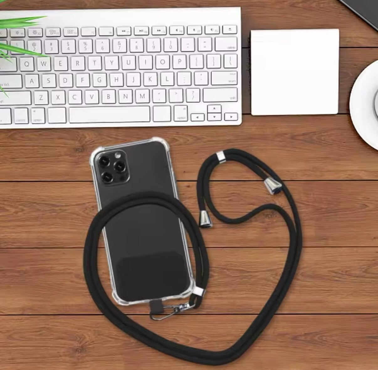 Anti-lost Crossbody Phone Lanyard—Adjustable Strap with Patch