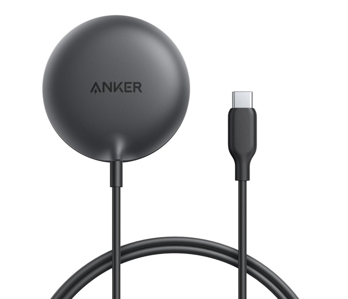 Anker Zolo Magnetic Wireless Charger Qi2 Certified 15W 5 ft Built-In USB-C cable