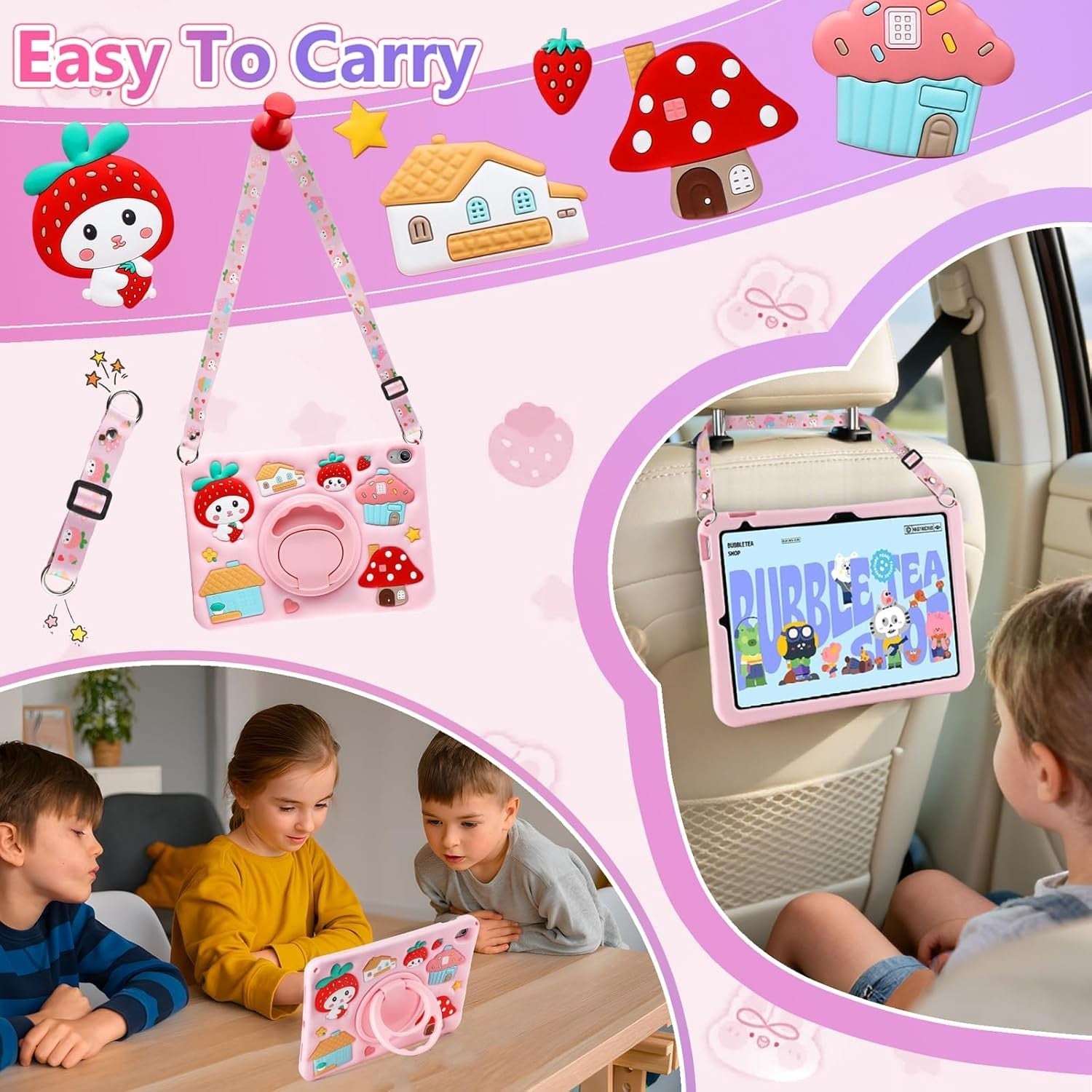 iPad (A16) 11th/10th Generation Case 2025 11inch/ 2022 10.9inch for kids/Girl