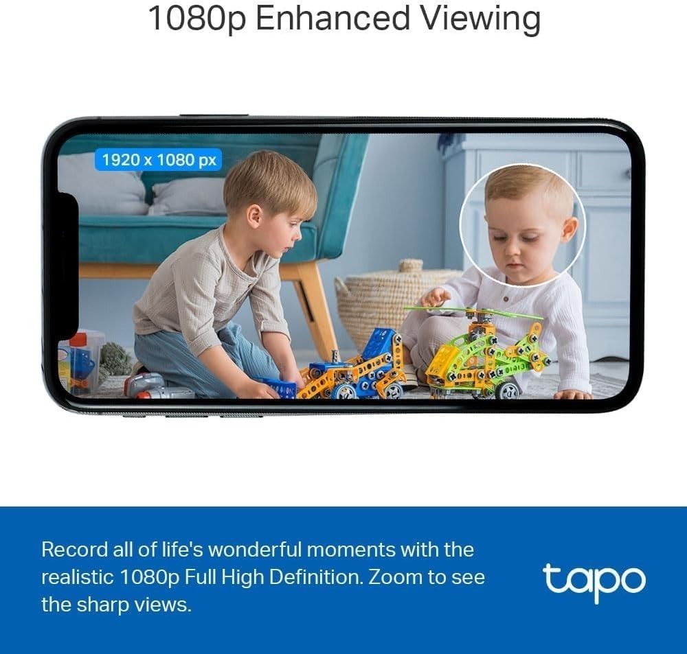 Tapo TC60 Indoor Camera House Security Camera, Wifi Camera, No Monthly Fee, AI D