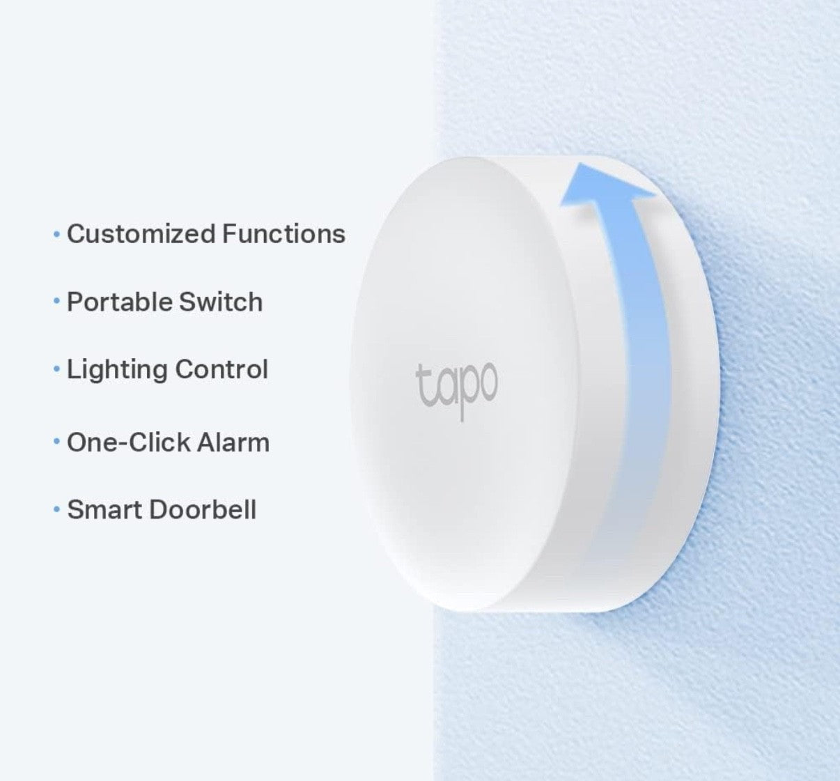 Tapo S200B Smart Button, One-Click Alarm, Lighting Control, Customized Actions,