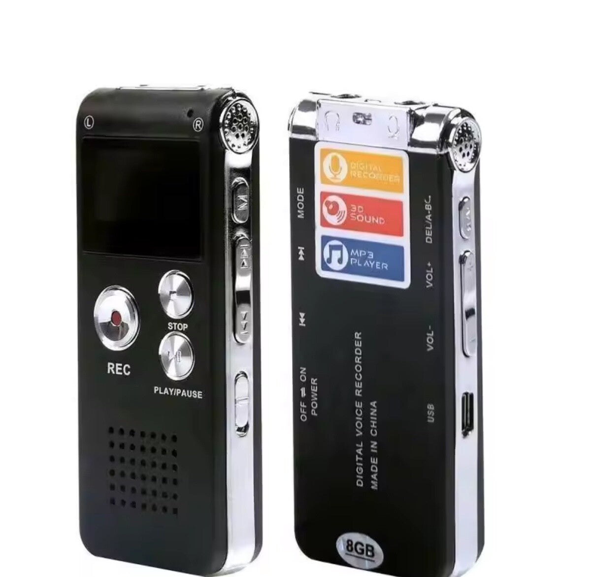 Digital Voice Recorder Audio MP3 Player Sound Voice Recording Device
