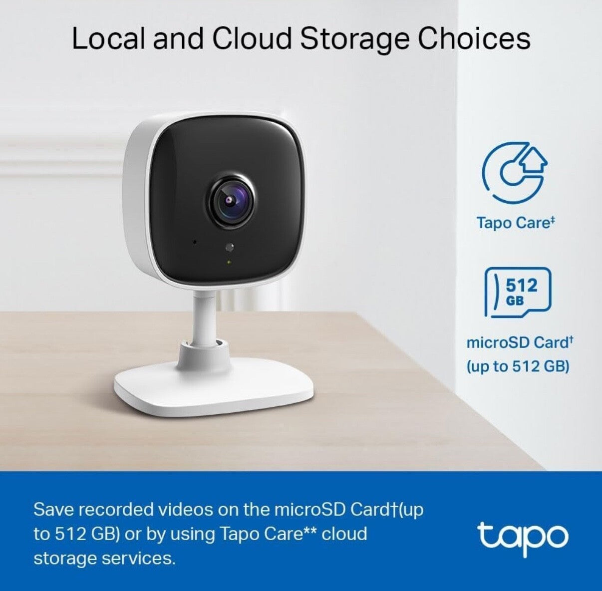Tapo Mini Smart Security Camera 1080p, Night Vision, 2-Way Audio, Alexa/Google