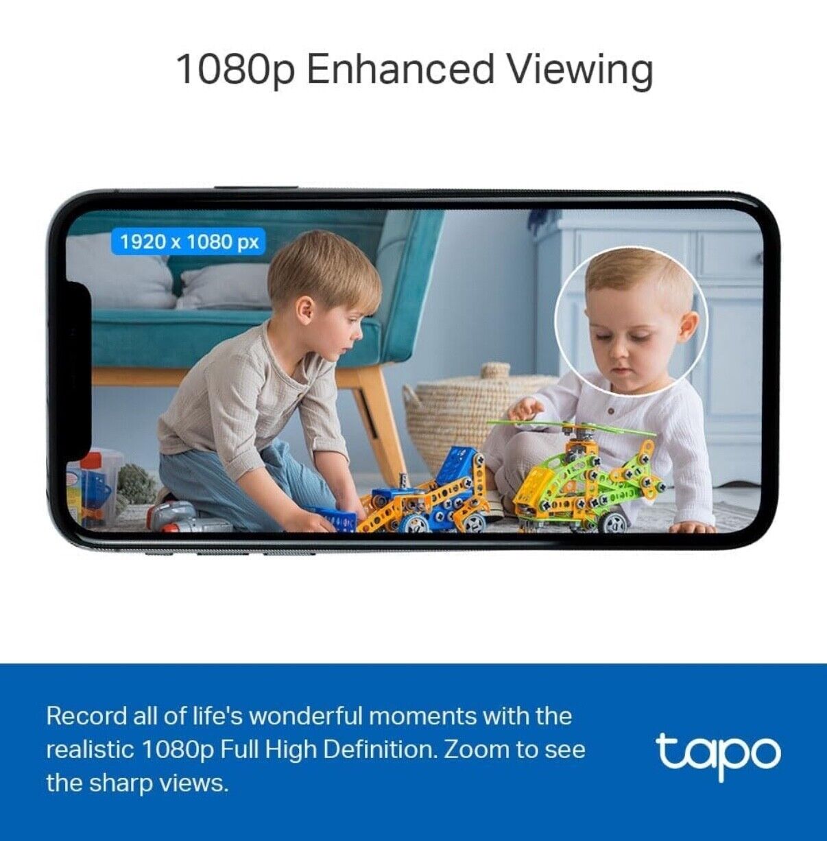 Tapo Mini Smart Security Camera 1080p, Night Vision, 2-Way Audio, Alexa/Google