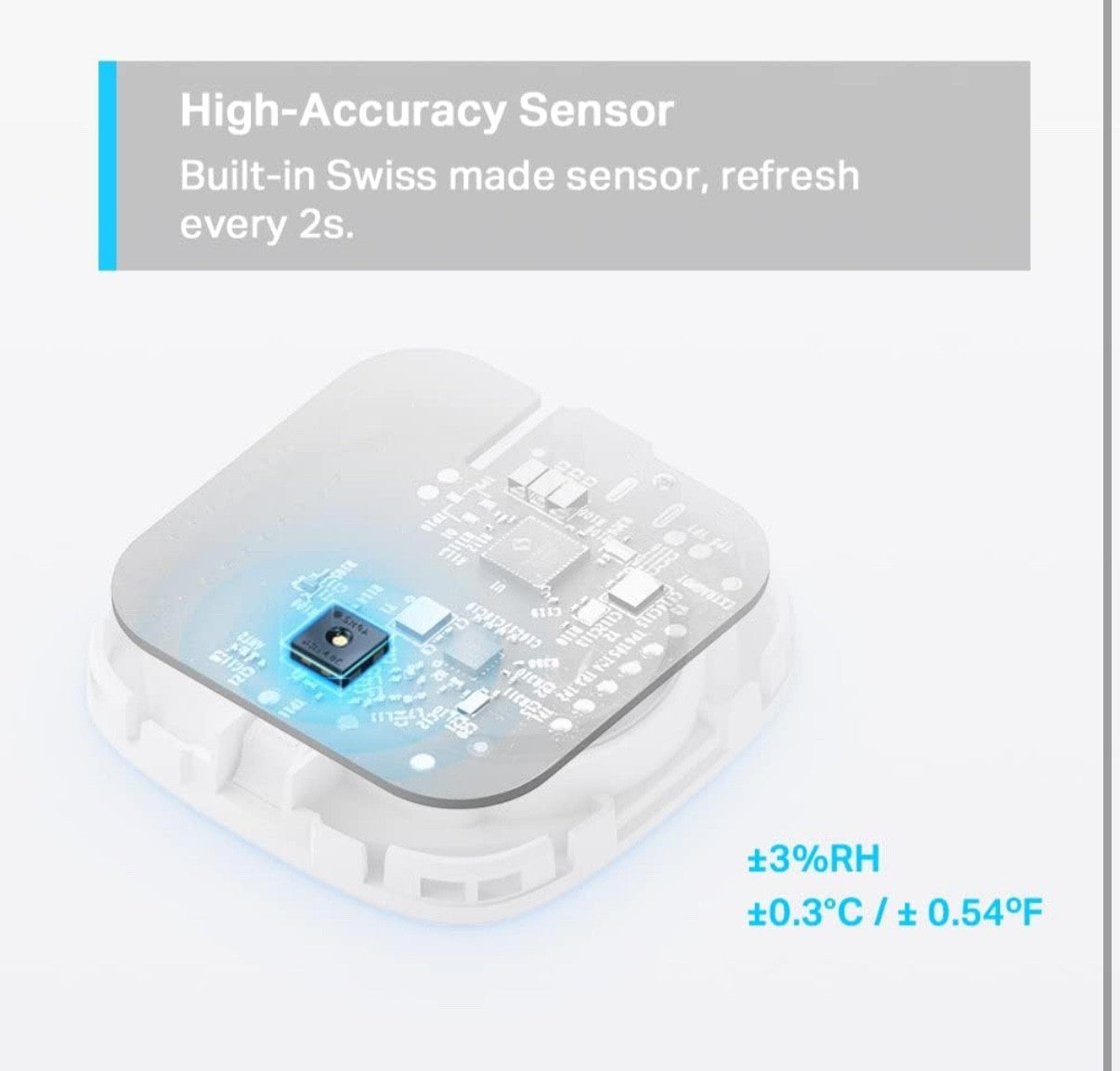 Tapo T310 Smart Hygrometer - Humidity & Temp Monitor with App Alerts, 2YR Data