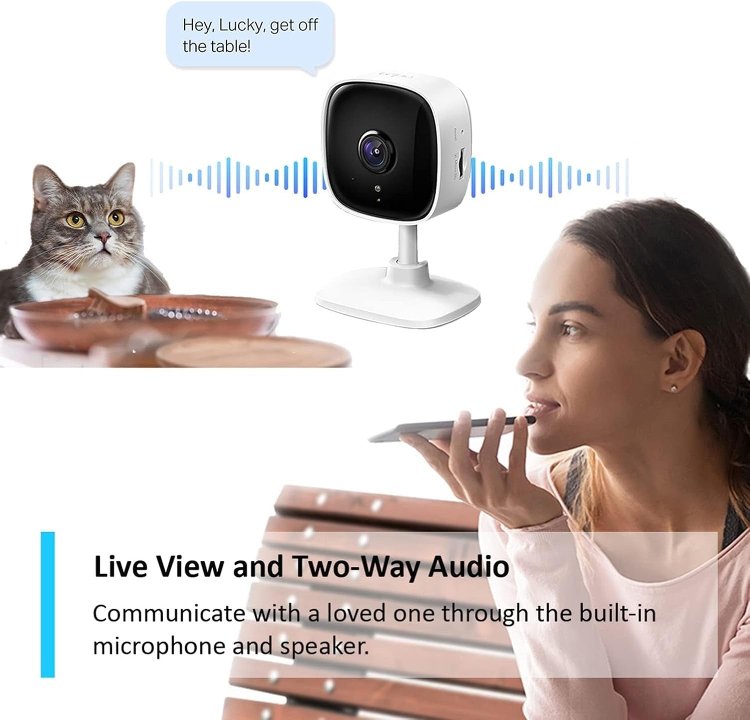 Tapo C110 2K 3MP Indoor Camera House Security Camera, Wifi Camera, No Monthly Fe