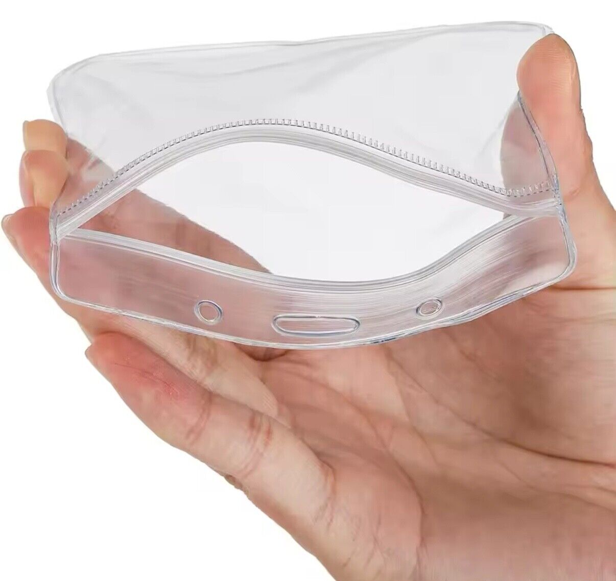 10x Clear ID Card Badge Pass Holder Pocket Plastic Wallet Sizes For ID Lanyards