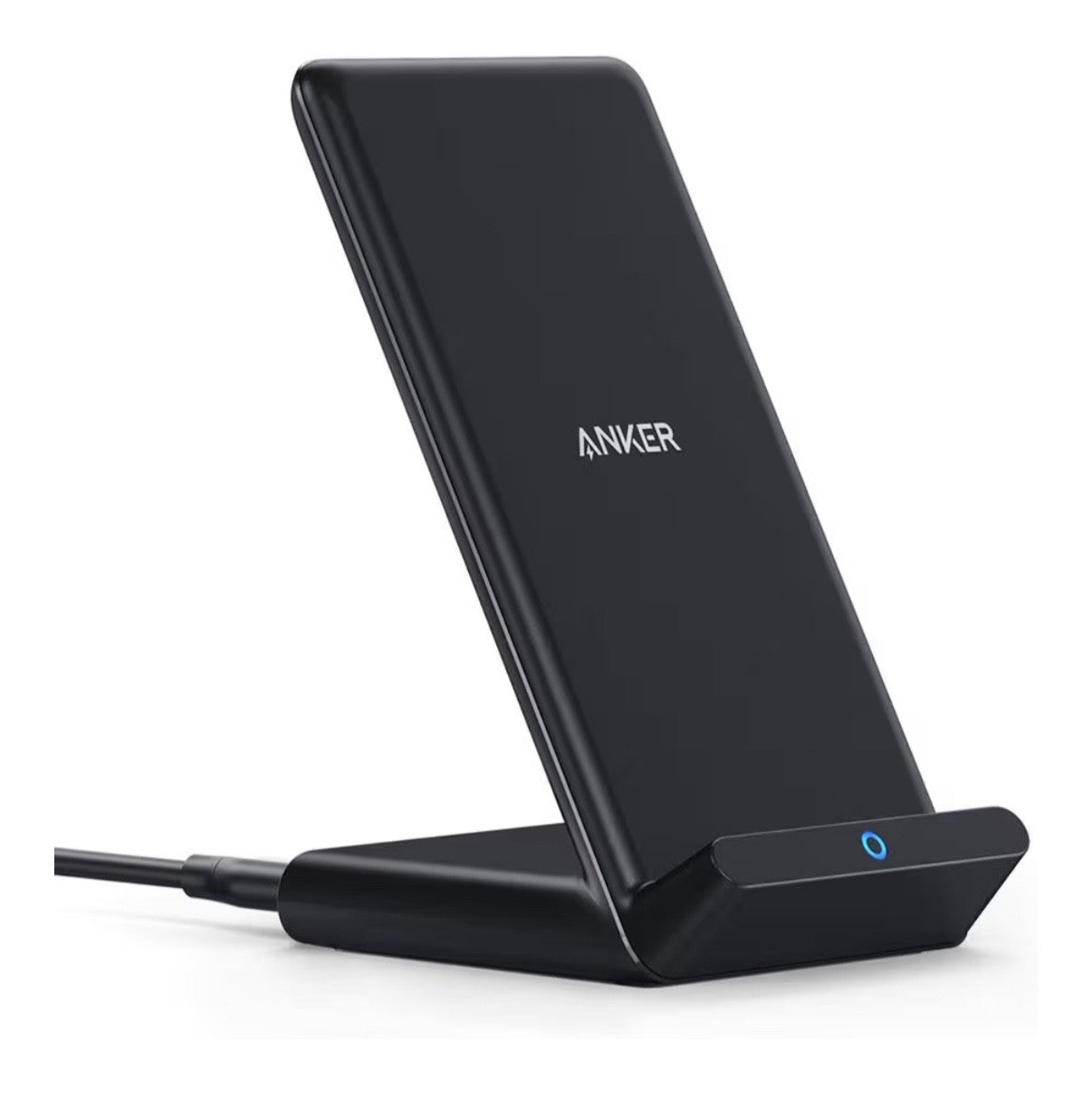 Anker Wireless Charger PowerWave Stand 10W Qi-Certified for iPhone Fast-Charging