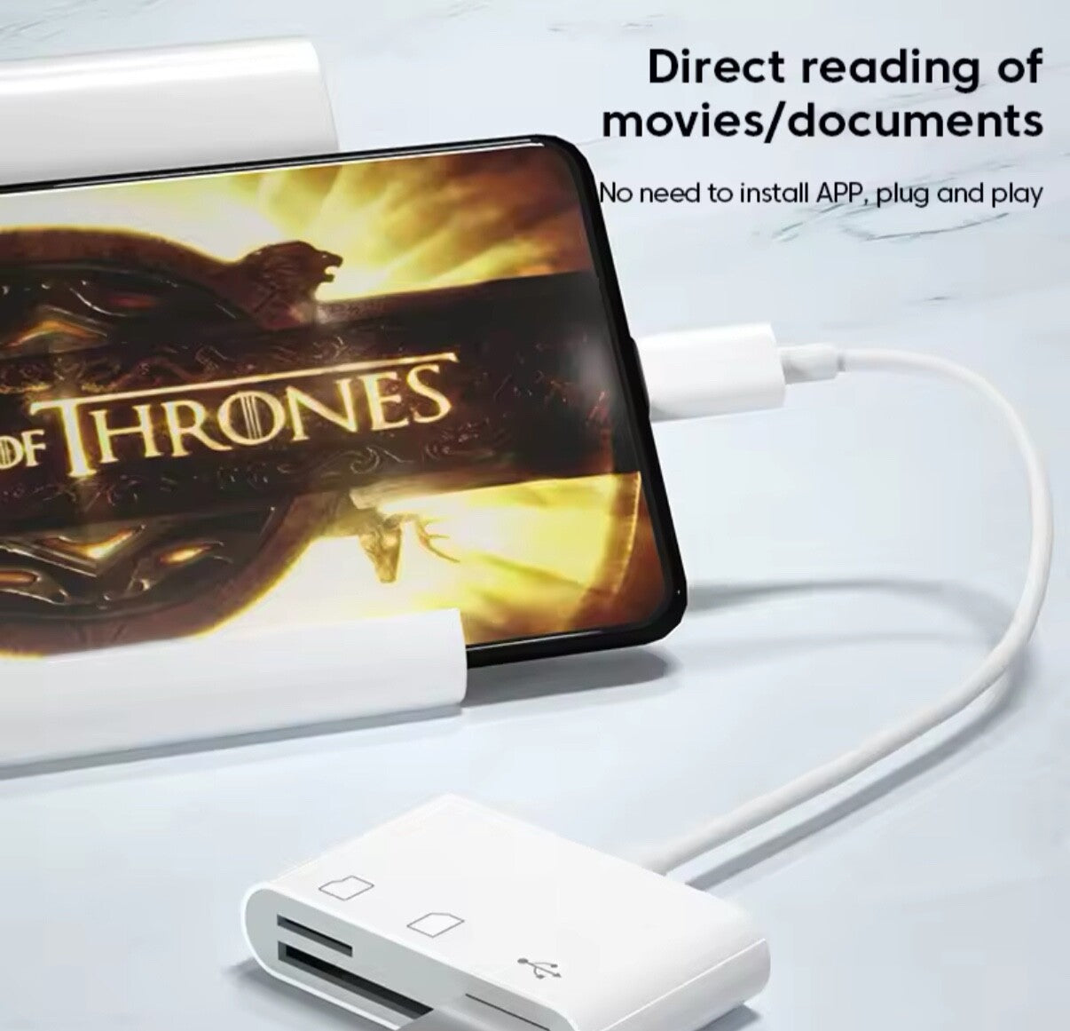 3in1 USB 3.0 SD TF Flash Memory Card Reader to Type C OTG Adapter,for All Device