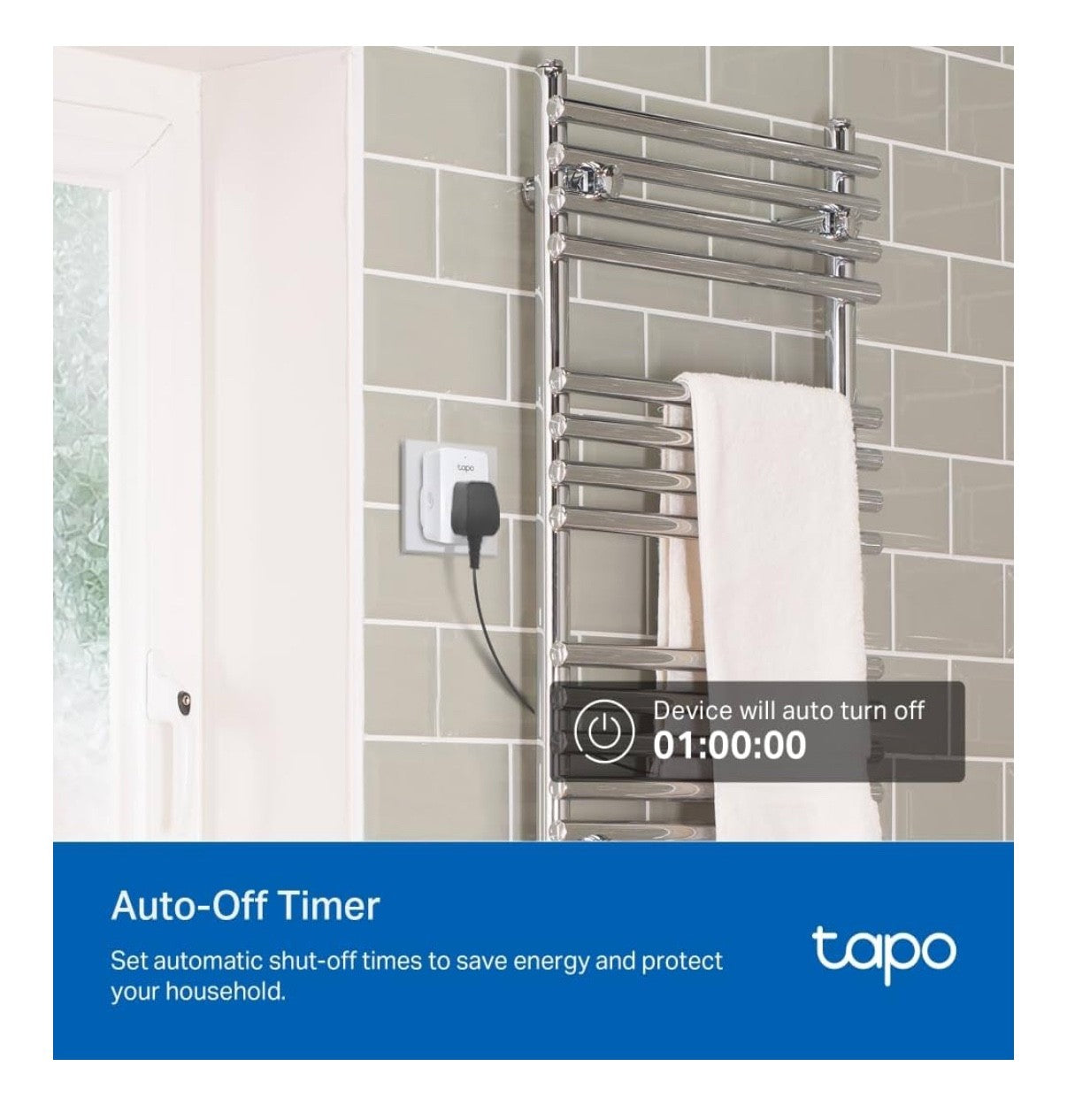 Tapo P110 (2-Pack) Smart Plug, WiFi Plug, Energy Monitoring, Electricity Usage