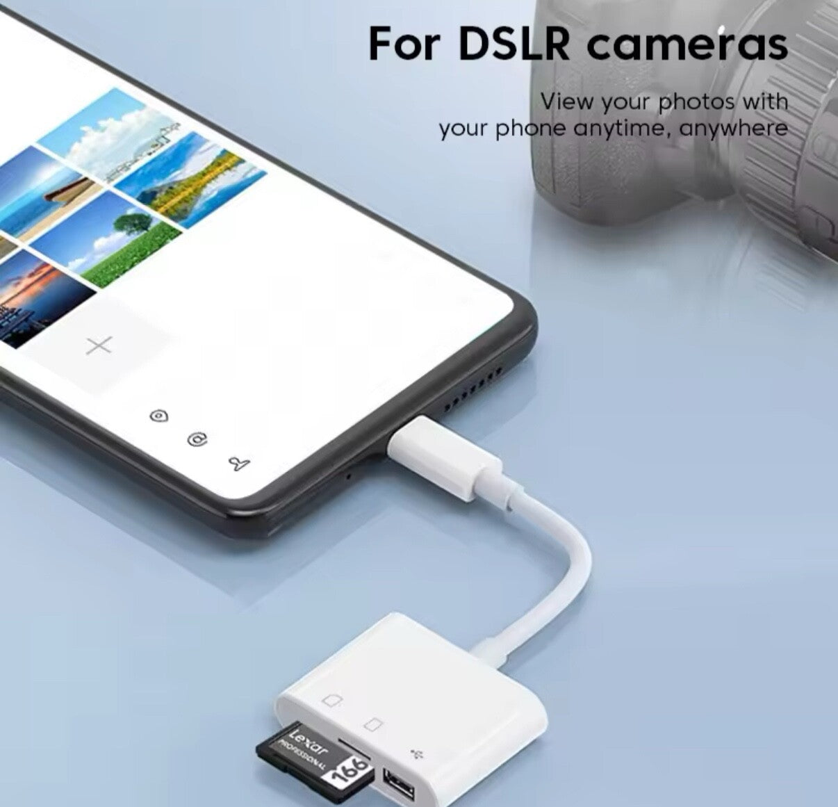 3in1 USB 3.0 SD TF Flash Memory Card Reader to Type C OTG Adapter,for All Device