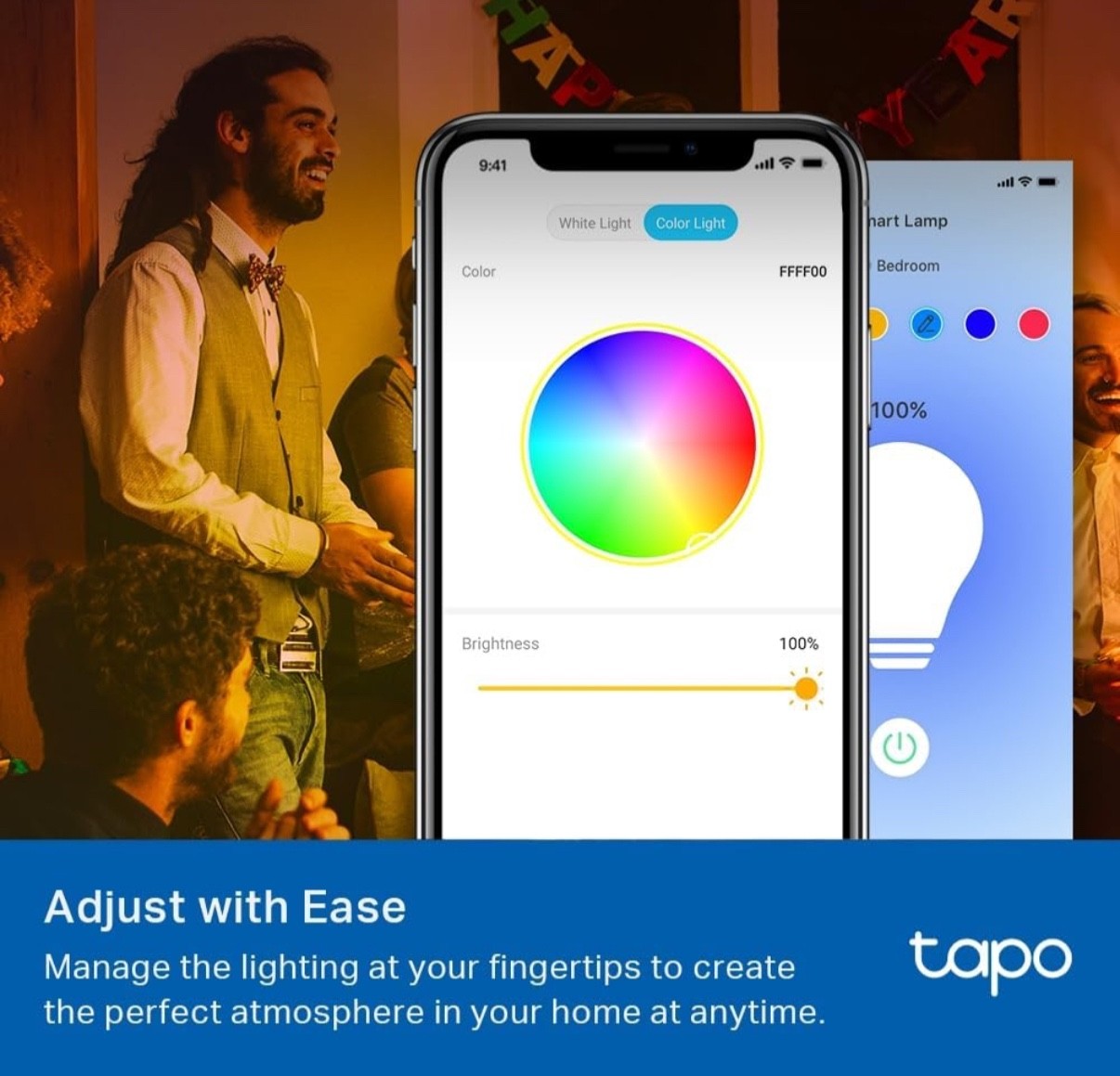 Tapo L530E 2 Pack E27 Smart Bulb Alexa Bulb WiFi Smart Bulb Multicolour