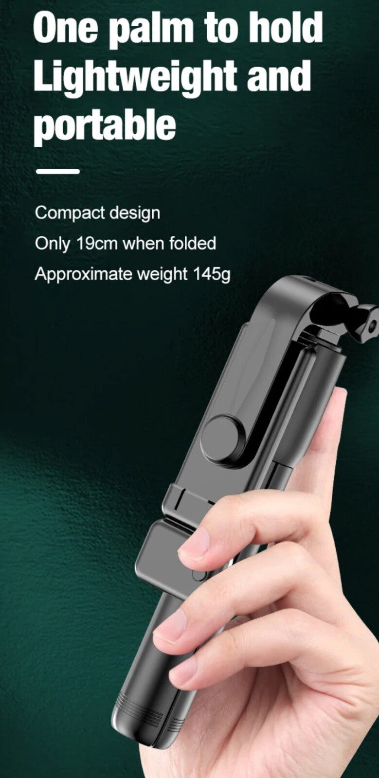 Bluetooth Selfie Tripod Telescopic Stick Remote Monopod Extendable Phone Holder