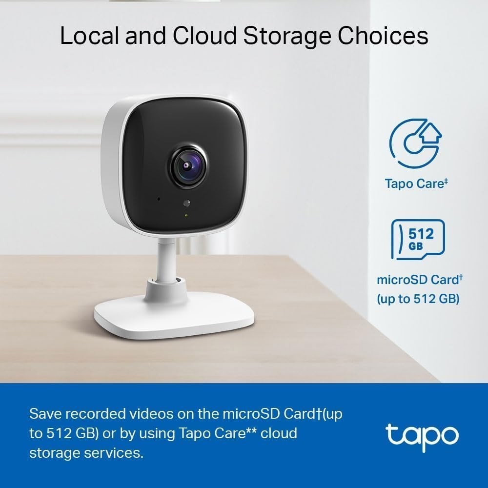 Tapo TC60 Indoor Camera House Security Camera, Wifi Camera, No Monthly Fee, AI D