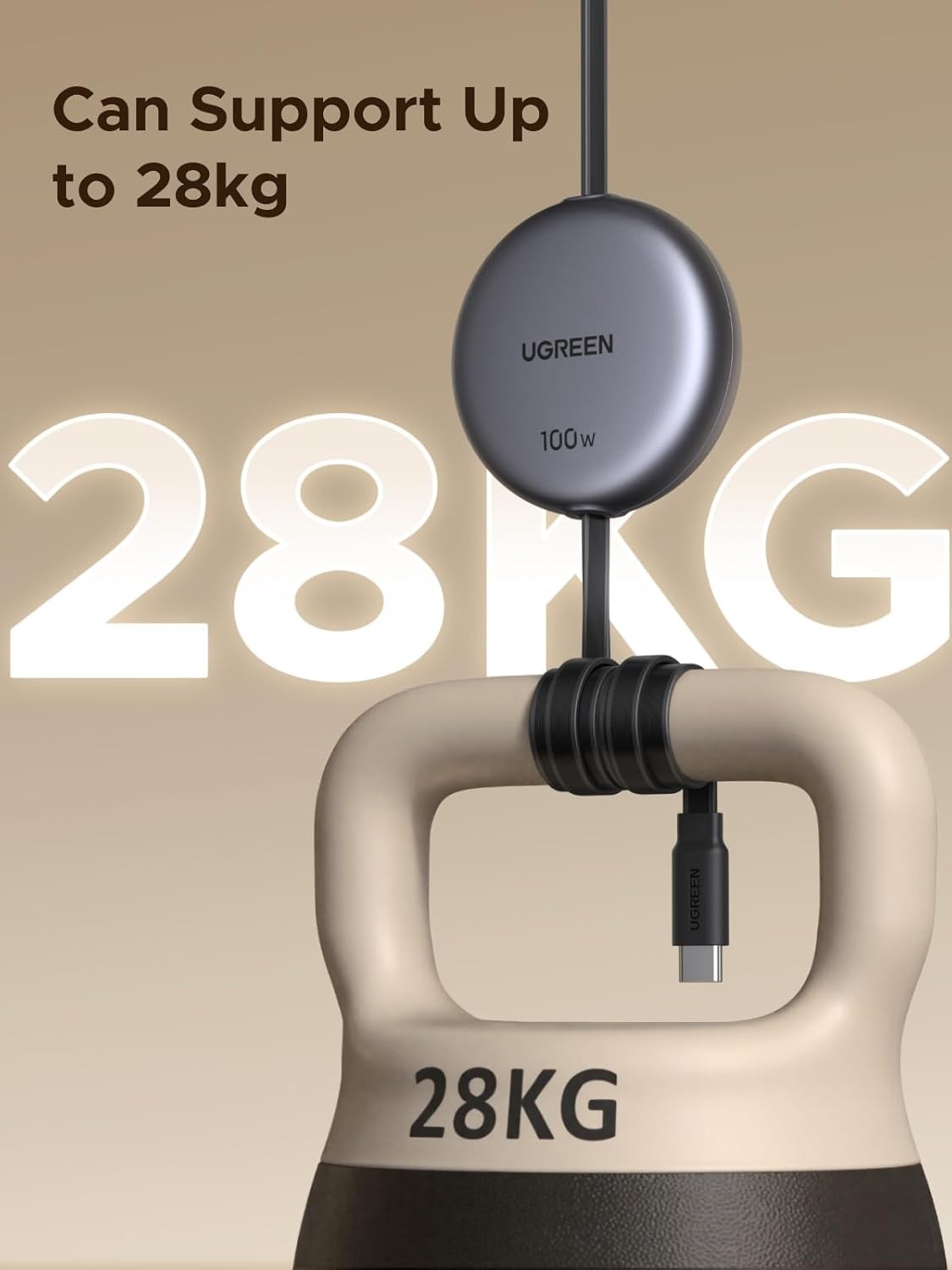 UGREEN Retractable USB C to USB-C Charger Cable 100W Fast Charging 4-Length