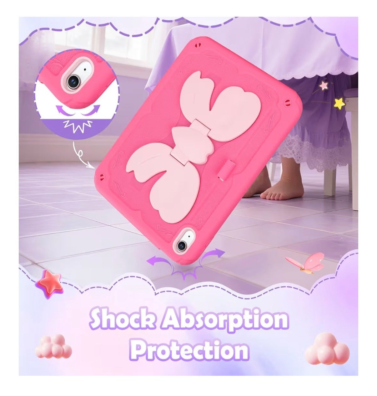 iPad (A16) 11th/10th Generation Case 2025 11inch/ 2022 10.9inch butterfly kids